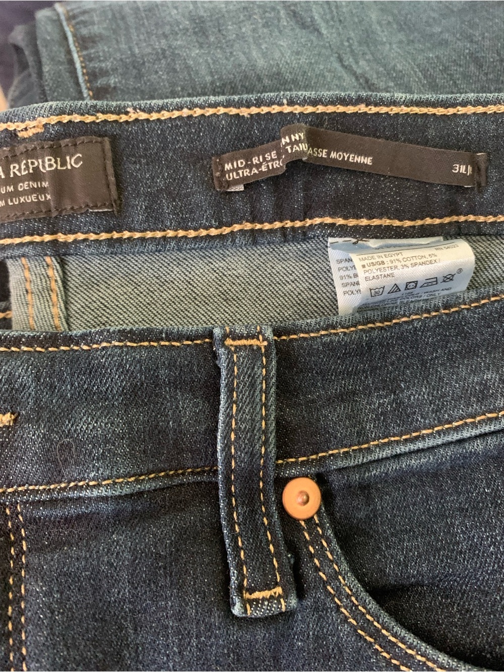 Mid Rise Skinny Jeans - Picture 2 of 2